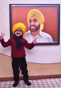 little bhagwant maan famous social media