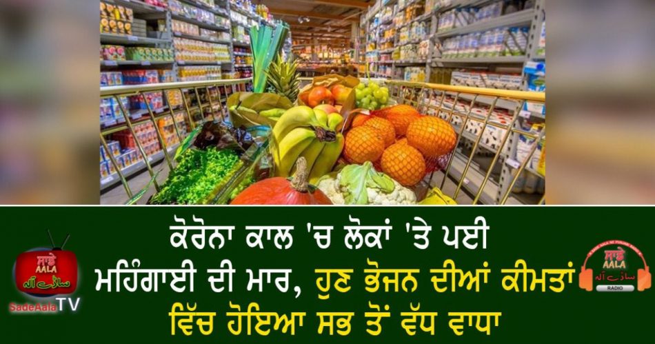 annual food price increase