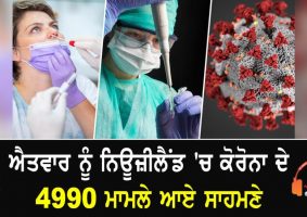 4990 covid cases on sunday