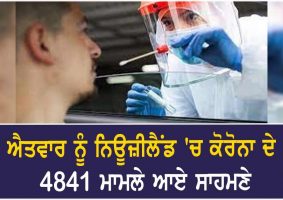 4841 covid cases on sunday