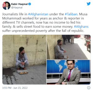 journalist struggling survive taliban ruled afghanistan