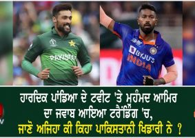 mohammad amir reaction on hardik pandya