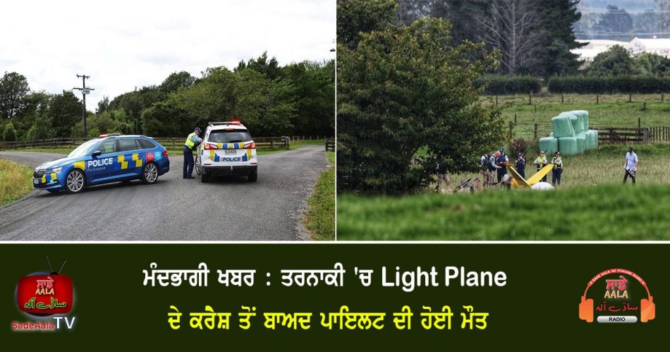 pilot of light plane dies