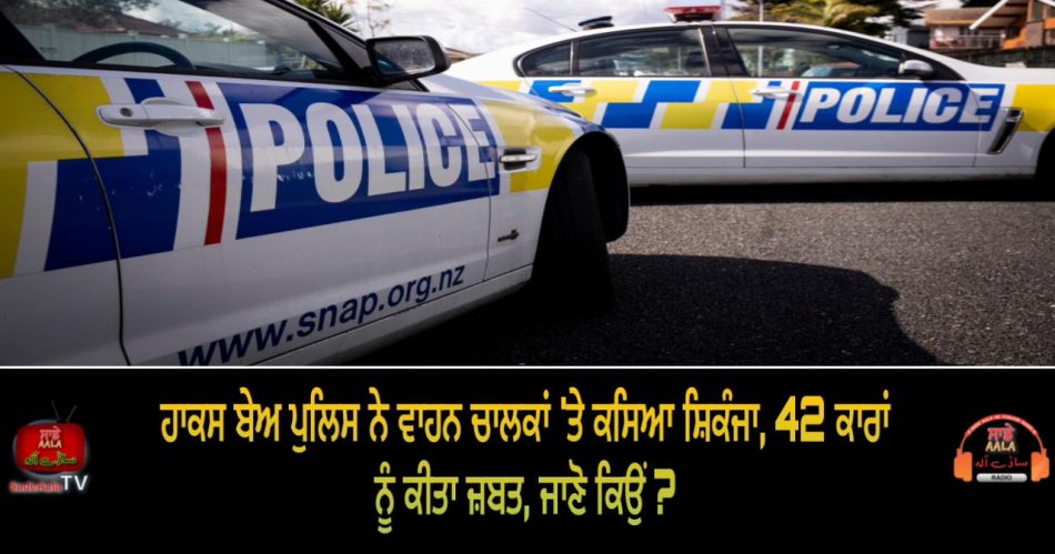 hawke's bay police impound 42 cars