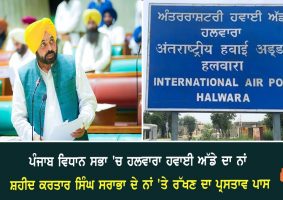 Halwara airport after Shaheed Kartar Singh Sarabha