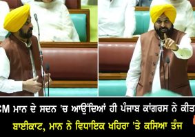 congress mlas 'boycott' cm mann in assembly