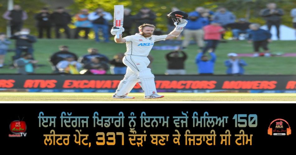 kane williamson paint award