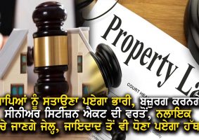 Property Rights Of Senior Citizens