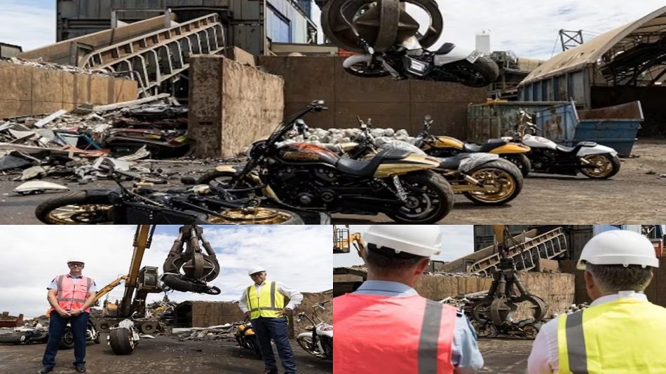 Six gold plated Comanchero bikes destroyed