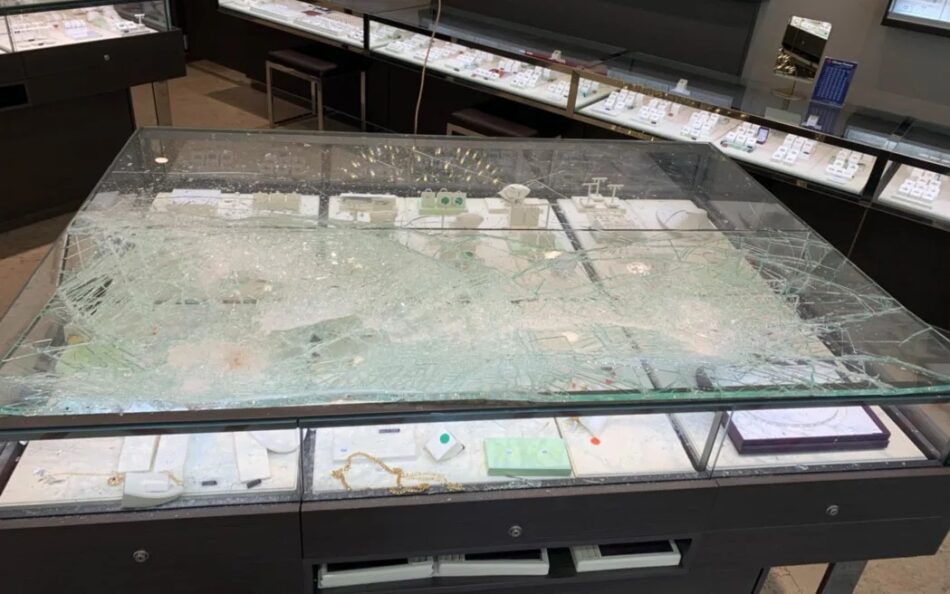 Three arrested after St Lukes jewellery store