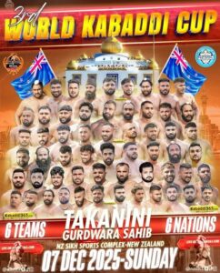 third Kabaddi World Cup nz